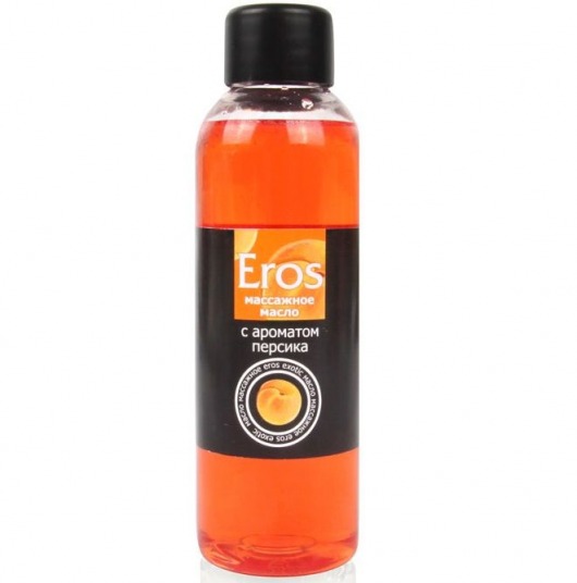 Массажное масло Eros exotic с ароматом персика - 75 мл. - Биоритм - купить с доставкой в Краснодаре