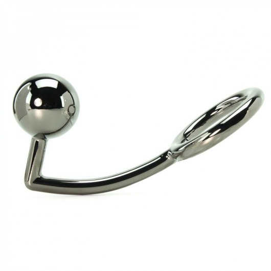Эрекционное кольцо с анальным шаром из металла - XR Brands - в Краснодаре купить с доставкой