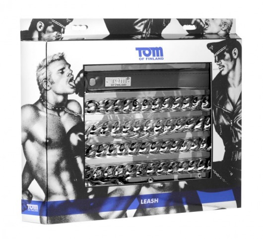 Поводок из металла Tom of Finland - XR Brands - купить с доставкой в Краснодаре