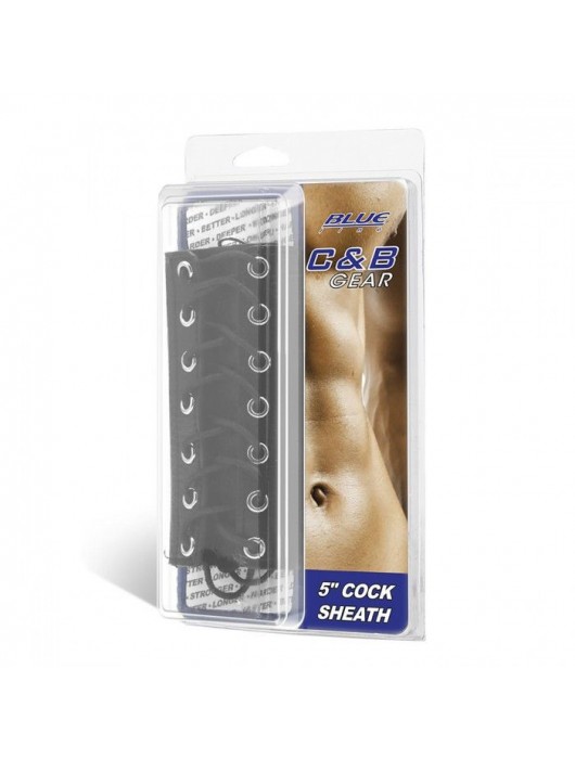 Сбруя на член на шнуровке 5  Cock Sheath - BlueLine - купить с доставкой в Краснодаре