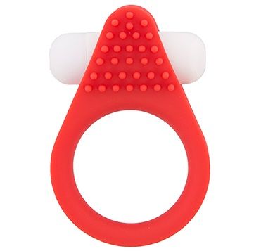 Красное эрекционное кольцо LIT-UP SILICONE STIMU RING 1 RED - Dream Toys - в Краснодаре купить с доставкой