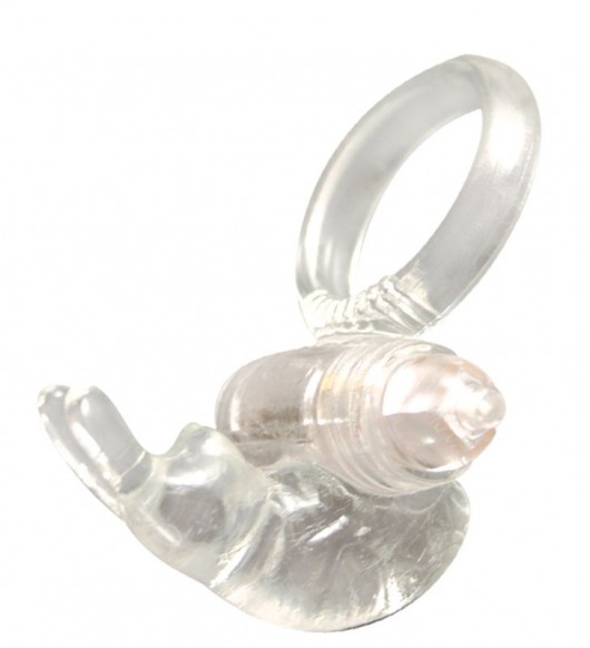 Прозрачное эрекционное кольцо с виброэлементом GOOD VIBES COCKRING RABBIT - Dream Toys - в Краснодаре купить с доставкой