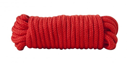Красная хлопковая верёвка Bondage Rope 16 Feet - 5 м. - Blush Novelties - купить с доставкой в Краснодаре