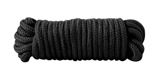Чёрная хлопковая верёвка Bondage Rope 16 Feet - 5 м. - Blush Novelties - купить с доставкой в Краснодаре