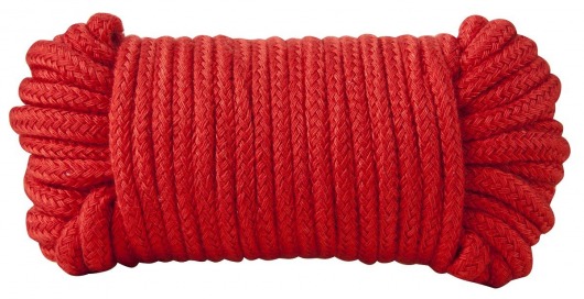 Красная хлопковая верёвка Bondage Rope 33 Feet - 10 м. - Blush Novelties - купить с доставкой в Краснодаре