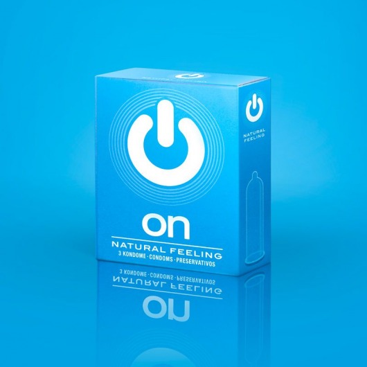 Классические презервативы ON) Natural feeling - 3 шт. - ON) - купить с доставкой в Краснодаре