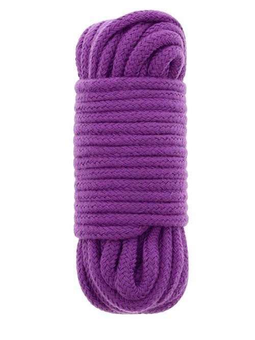 Фиолетовая хлопковая веревка BONDX LOVE ROPE 10M PURPLE - 10 м. - Dream Toys - купить с доставкой в Краснодаре