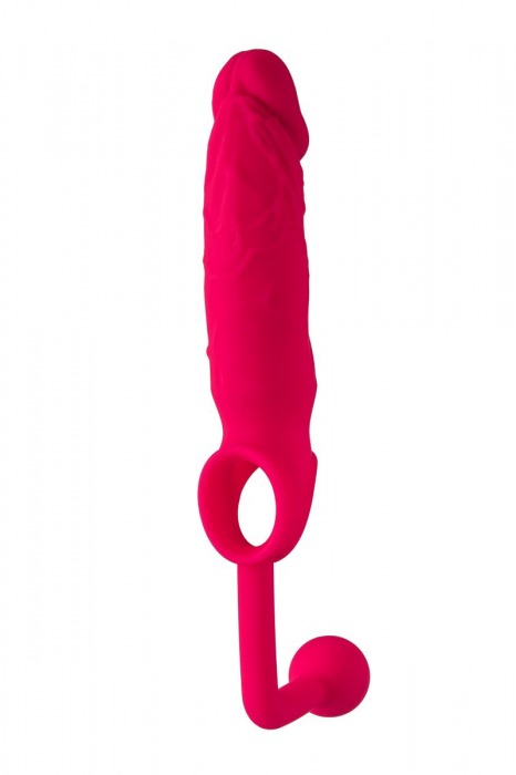 Розовая насадка на пенис с анальной втулкой-шаром - POPO Pleasure - в Краснодаре купить с доставкой