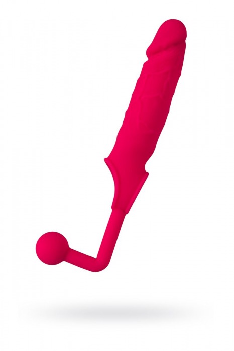 Розовая насадка на пенис с анальной втулкой-шаром - POPO Pleasure - в Краснодаре купить с доставкой