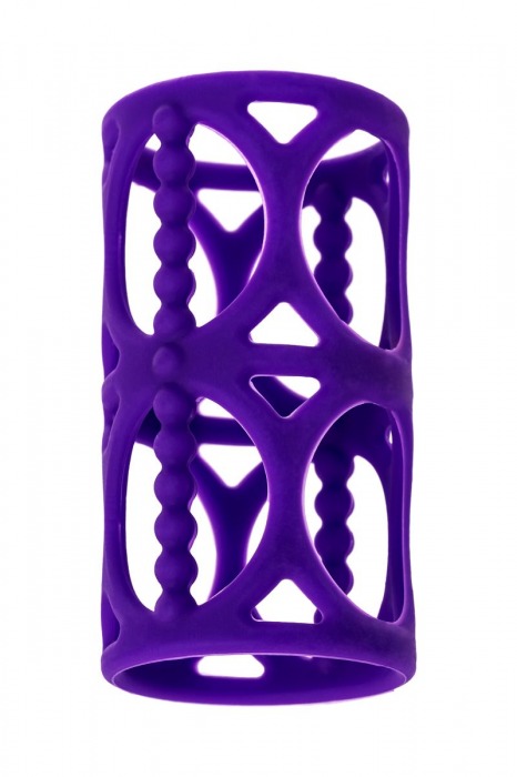 Фиолетовая насадка-сетка на член - A-toys - в Краснодаре купить с доставкой