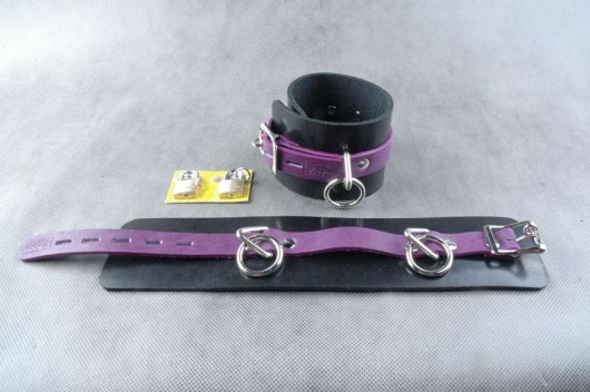 Чёрно-фиолетовые не подшитые наножники - Beastly - купить с доставкой в Краснодаре