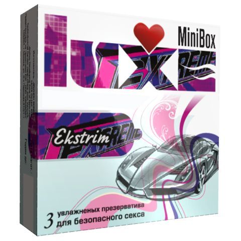 Ребристые презервативы Luxe Mini Box Экстрим - 3 шт. - Luxe - купить с доставкой в Краснодаре