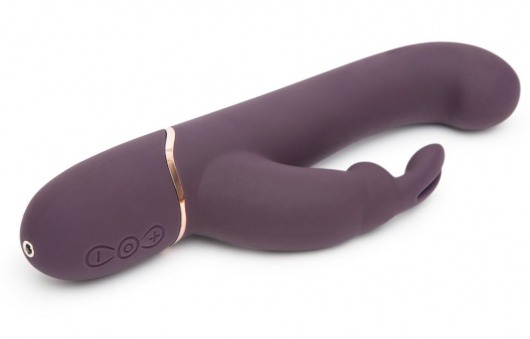 Фиолетовый вибратор Come to Bed Rechargeable Slimline G-Spot Rabbit Vibrator - 22,2 см. - Fifty Shades of Grey