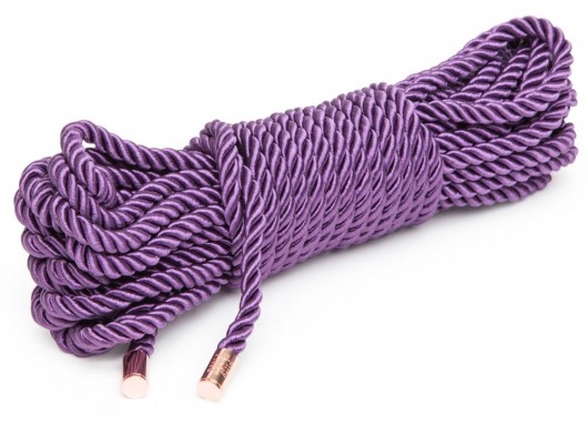 Фиолетовая веревка для связывания Want to Play? 10m Silky Rope - 10 м. - Fifty Shades of Grey - купить с доставкой в Краснодаре
