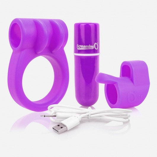 Фиолетовый набор CHARGED COMBO KIT #1 - Screaming O