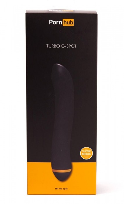 Чёрный вибратор для массажа G-точки Turbo G-Spot - 22,2 см. - Pornhub