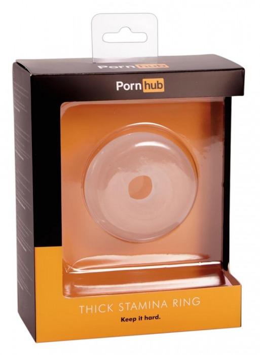Прозрачное широкое эрекционное кольцо Thick Stamina Ring - Pornhub - в Краснодаре купить с доставкой