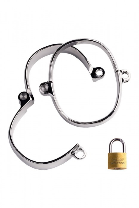 Металлические наручники с навесным замочком - ToyFa - купить с доставкой в Краснодаре