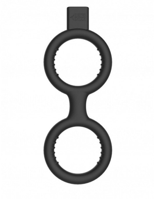 Кольцо с электростимуляцией E-Stimulation Cock Ring with Ballstrap - Shots Media BV - купить с доставкой в Краснодаре