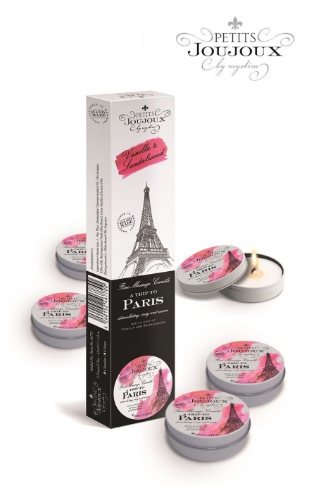 Набор из 5 свечей Petits Joujoux Paris с ароматом ванили и сандала - MyStim - купить с доставкой в Краснодаре