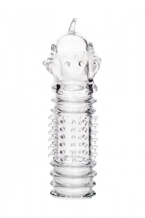 Прозрачная насадка на пенис TOYFA A-Toys с расширенной головкой - 15,3 см. - A-toys - в Краснодаре купить с доставкой