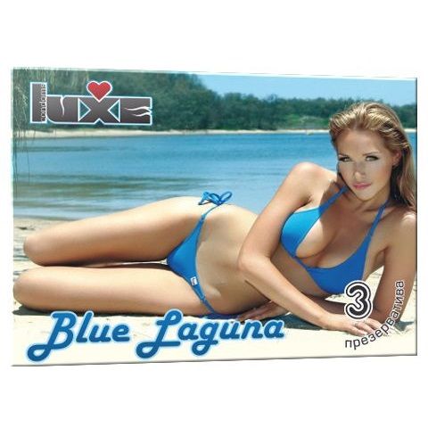 Презервативы Luxe Blue Laguna - 3 шт. - Luxe - купить с доставкой в Краснодаре