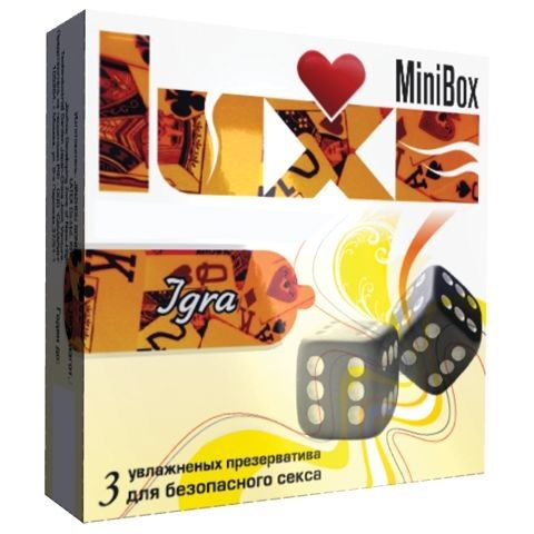 Презервативы Luxe Mini Box  Игра  - 3 шт. - Luxe - купить с доставкой в Краснодаре
