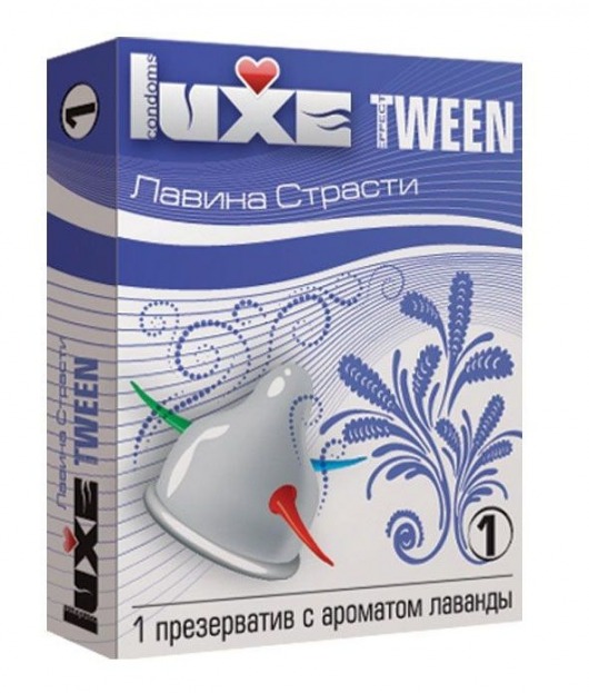 Презерватив Luxe Tween  Лавина страсти  с ароматом лаванды - 1 шт. - Luxe - купить с доставкой в Краснодаре