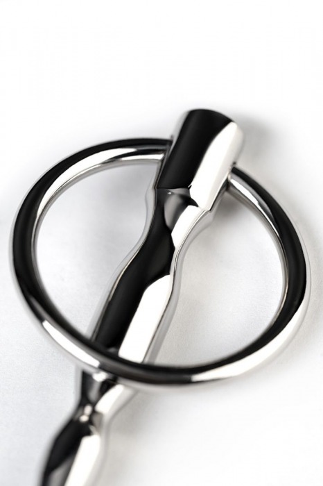 Серебристый уретральный плаг елочка с кольцом с основании Metal - 10,5 см. - ToyFa - купить с доставкой в Краснодаре