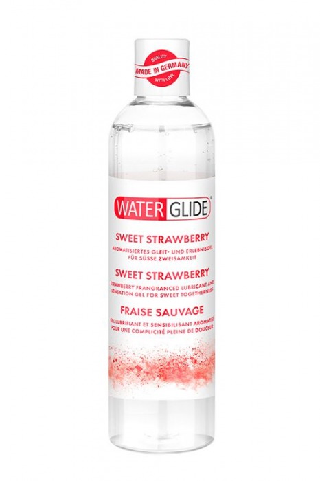 Лубрикант на водной основе с ароматом клубники SWEET STRAWBERRY - 300 мл. - Waterglide - купить с доставкой в Краснодаре