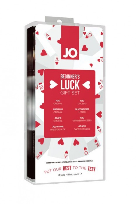 Подарочный набор смазок Beginner’s Luck Kit – 8 саше по 3 мл. - System JO - купить с доставкой в Краснодаре