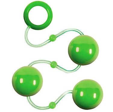 Зеленые анальные шарики Renegade Pleasure Balls - NS Novelties