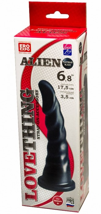 Насадка для трусиков харнесс Alien - 17,5 см. - LOVETOY (А-Полимер) - купить с доставкой в Краснодаре