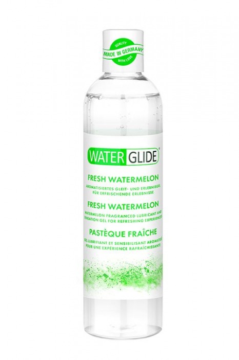 Лубрикант на водной основе с ароматом арбуза WATERGLIDE FRESH WATERMELON - 300 мл. - Waterglide - купить с доставкой в Краснодаре