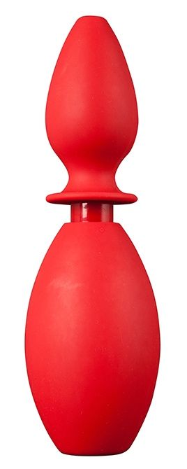 Красный анальный душ с насадкой-пробкой - NMC - купить с доставкой в Краснодаре