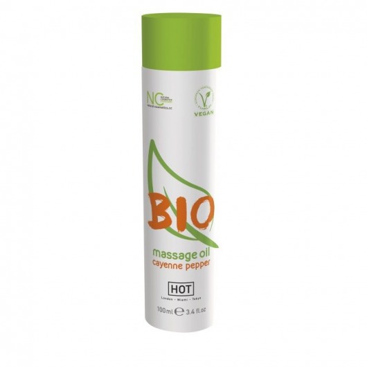 Массажное масло BIO Massage oil cayenne pepper с кайенским перцем - 100 мл. - HOT - купить с доставкой в Краснодаре