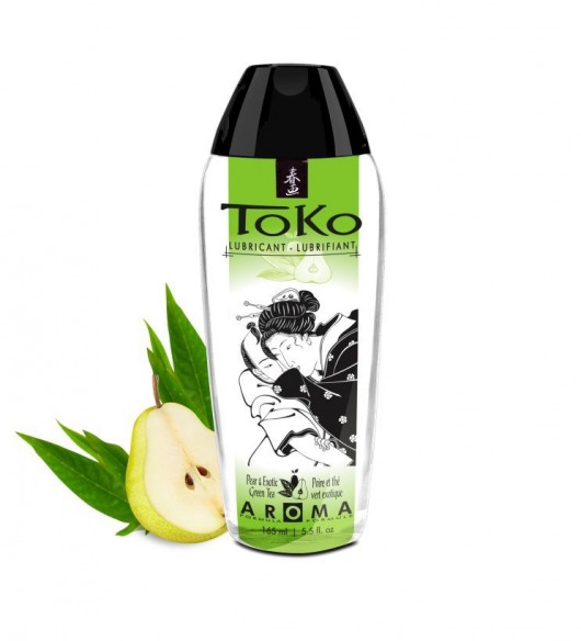 Интимный гель TOKO Pear   Exotic Green Tea с ароматом груши и зеленого чая - 165 мл. - Shunga - купить с доставкой в Краснодаре