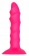 Розовый ребристый анальный фаллоимитатор TWISTED PLUG - 14 см. - Dream Toys