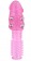 Стимулирующая розовая насадка с шишечками и шипами - 13,5 см. - Toyfa Basic - в Краснодаре купить с доставкой