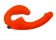 Оранжевый анатомический страпон с вибрацией - Главсексмаг - купить с доставкой в Краснодаре