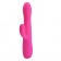 Розовый вибратор Douglas с клиторальным отростком и функцией расширения - 24,9 см. - Baile