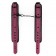 Розово-черные наручники на застежках - Erokay - купить с доставкой в Краснодаре