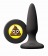 Черная силиконовая пробка Emoji SHT - 8,6 см. - NS Novelties - купить с доставкой в Краснодаре