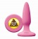 Розовая силиконовая пробка Emoji SHT - 8,6 см. - NS Novelties - купить с доставкой в Краснодаре
