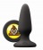 Черная силиконовая пробка среднего размера Emoji SHT - 10,2 см. - NS Novelties - купить с доставкой в Краснодаре
