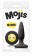 Черная силиконовая пробка Emoji OMG - 8,6 см. - NS Novelties - купить с доставкой в Краснодаре