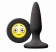 Черная силиконовая пробка Emoji OMG - 8,6 см. - NS Novelties - купить с доставкой в Краснодаре