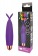 Фиолетовый клиторальный вибростимулятор с усиками - Bior toys