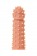 Телесная реалистичная насадка KOKOS Extreme Sleeve 03 с дополнительной стимуляцией - 12,7 см. - KOKOS - в Краснодаре купить с доставкой