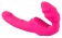 Розовый безремневой страпон с вибрацией - Orion - купить с доставкой в Краснодаре
